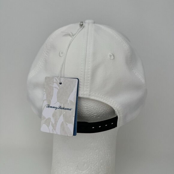 NWT Tommy Bahama Golf Snapback Hat Beach Margarita Spellout Mens White Floral - Picture 5 of 6